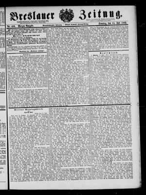 Breslauer Zeitung vom 15.07.1883