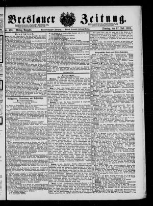 Breslauer Zeitung on Jul 17, 1883