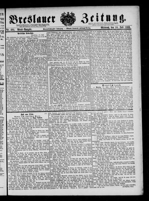Breslauer Zeitung on Jul 18, 1883