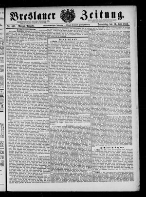 Breslauer Zeitung on Jul 19, 1883