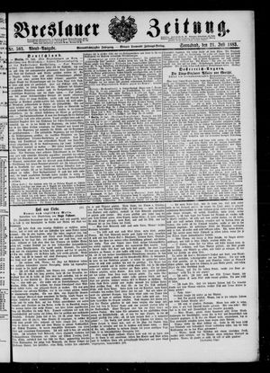 Breslauer Zeitung on Jul 21, 1883