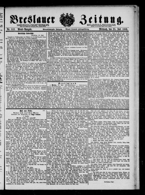 Breslauer Zeitung on Jul 25, 1883