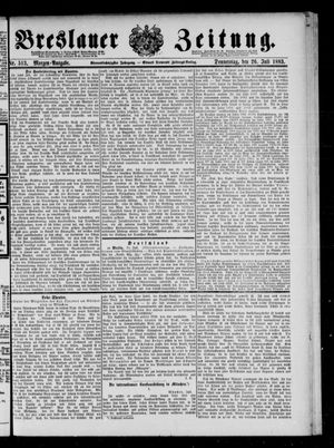 Breslauer Zeitung on Jul 26, 1883