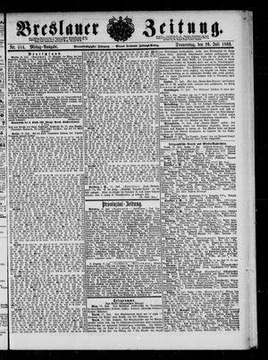 Breslauer Zeitung vom 26.07.1883