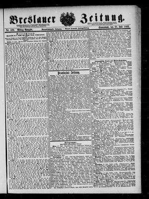 Breslauer Zeitung on Jul 28, 1883