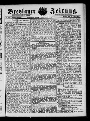 Breslauer Zeitung on Jul 30, 1883