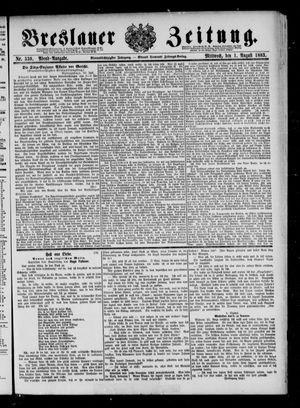 Breslauer Zeitung on Aug 1, 1883