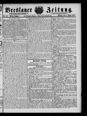 Breslauer Zeitung vom 06.08.1883
