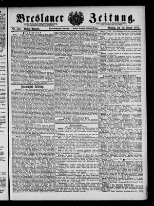 Breslauer Zeitung vom 13.08.1883