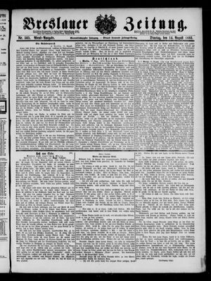 Breslauer Zeitung vom 14.08.1883
