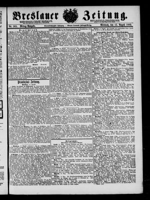 Breslauer Zeitung vom 15.08.1883