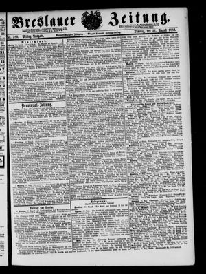 Breslauer Zeitung vom 21.08.1883