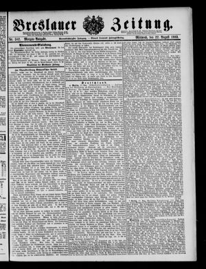 Breslauer Zeitung vom 22.08.1883