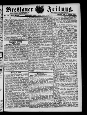Breslauer Zeitung vom 22.08.1883