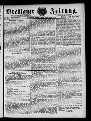 Breslauer Zeitung vom 22.08.1883