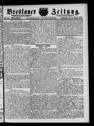 Breslauer Zeitung vom 23.08.1883