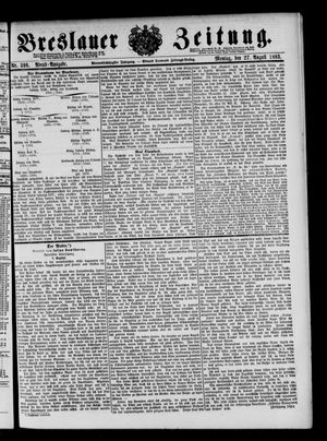 Breslauer Zeitung vom 27.08.1883