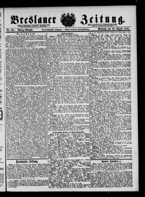 Breslauer Zeitung vom 29.08.1883
