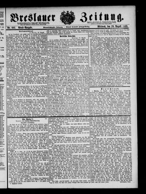 Breslauer Zeitung vom 29.08.1883