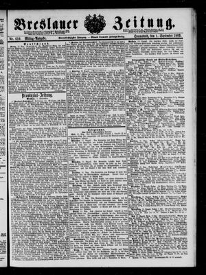 Breslauer Zeitung vom 01.09.1883