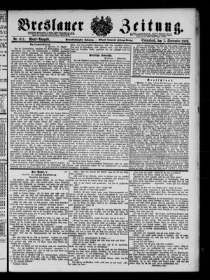 Breslauer Zeitung vom 01.09.1883