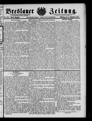Breslauer Zeitung on Sep 3, 1883