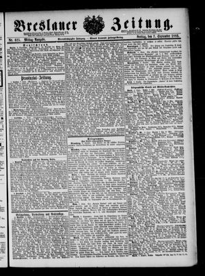Breslauer Zeitung vom 07.09.1883
