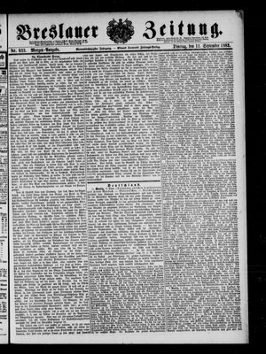 Breslauer Zeitung vom 11.09.1883
