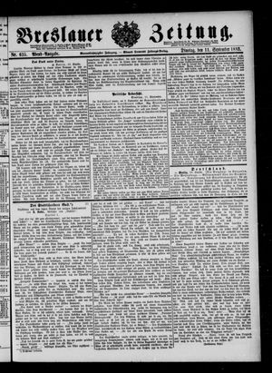 Breslauer Zeitung vom 11.09.1883