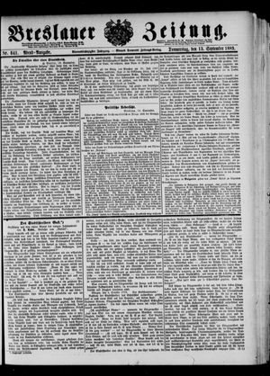 Breslauer Zeitung vom 13.09.1883