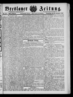 Breslauer Zeitung vom 20.09.1883