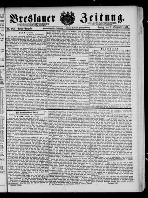 Breslauer Zeitung vom 21.09.1883