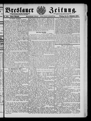 Breslauer Zeitung vom 24.09.1883