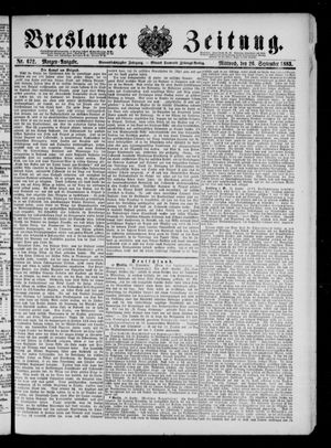 Breslauer Zeitung vom 26.09.1883
