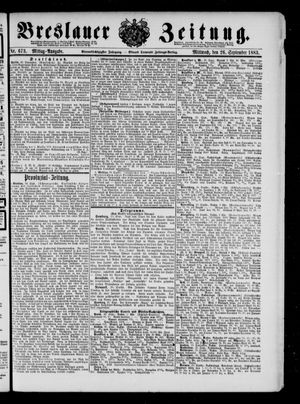 Breslauer Zeitung vom 26.09.1883