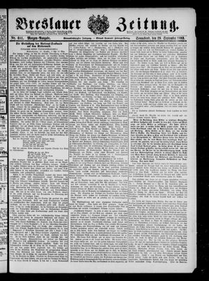 Breslauer Zeitung vom 29.09.1883