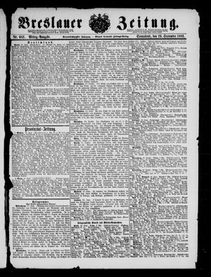 Breslauer Zeitung vom 29.09.1883
