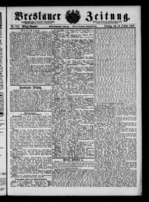 Breslauer Zeitung on Oct 16, 1883