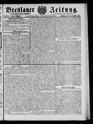 Breslauer Zeitung vom 21.10.1883
