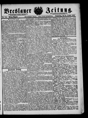 Breslauer Zeitung vom 25.10.1883