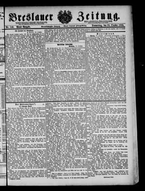Breslauer Zeitung vom 25.10.1883