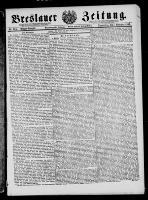 Breslauer Zeitung vom 01.11.1883