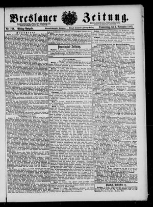 Breslauer Zeitung vom 01.11.1883