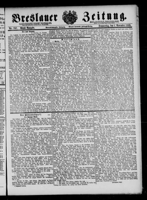 Breslauer Zeitung vom 01.11.1883