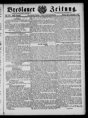 Breslauer Zeitung on Nov 2, 1883