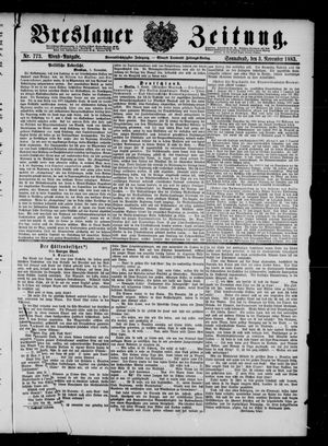 Breslauer Zeitung vom 03.11.1883
