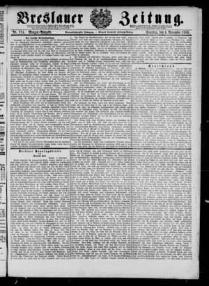 Breslauer Zeitung on Nov 4, 1883