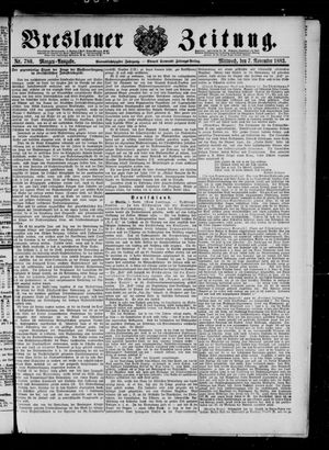Breslauer Zeitung vom 07.11.1883