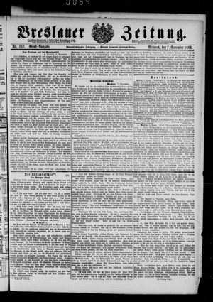 Breslauer Zeitung vom 07.11.1883