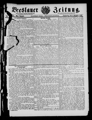 Breslauer Zeitung vom 08.11.1883